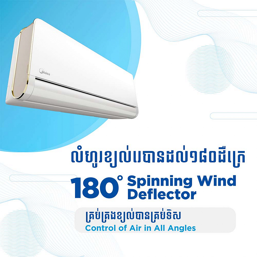 Midea Air Conditioner (Super inverter ,wall-mounted split  1HP) 